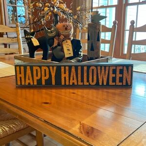 “Happy Halloween” Box Sign Primitives By Kathy